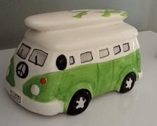CERAMIC CAMPER VAN MONEY BOX