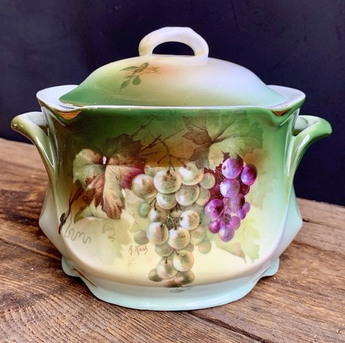 Porcelain jar canister biscuit - jar,