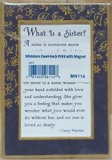 What Is a Sister by Carey Martin, Miniature Easel-back Print with Magnet