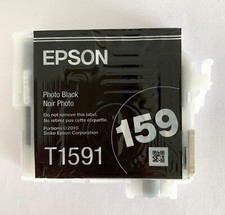 Genuine Epson Ink Cartridge T1591 Photo Black C13T15914010 Stylus R2000 - NO BOX