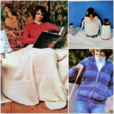 1980s Patchwork Aran Blanket