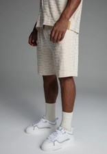 SikSilk Mens Ecru Towelling