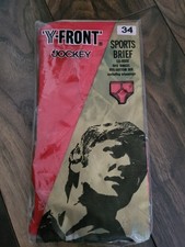 Vintage Jockey Red 1970's Y-Front Sport Briefs Size 34  Unopened!