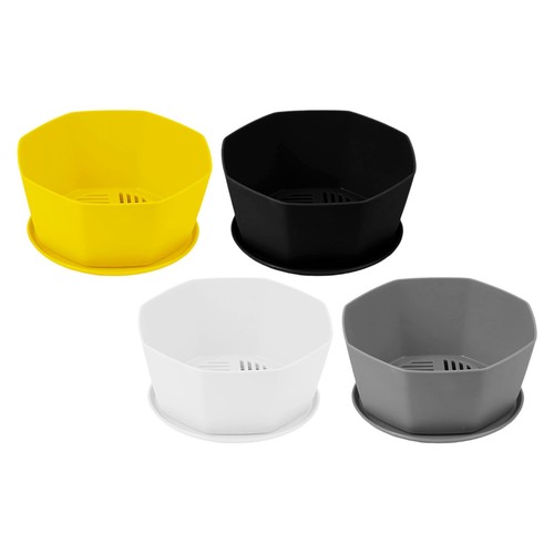 4pcs succulent planters - succulent, round