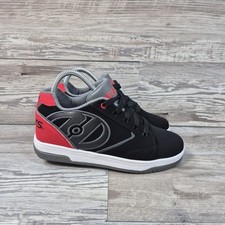 Heelys Wheelie Shoes Sneakers Youth Kids Size 6Y Black Gray Red HE100032