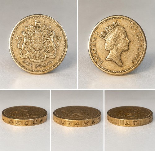 1993 one pound coin royal - pound, arms
