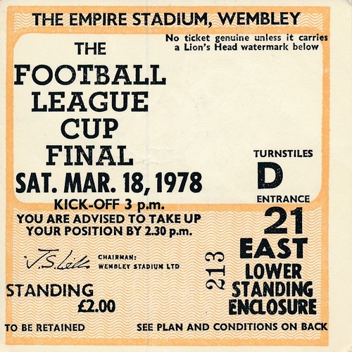 Ticket league cup - ticket:, final