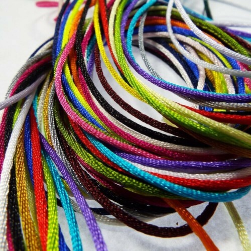 Colour 2mm satin rope - 2mm,