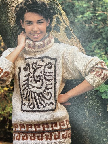 Vtg 80s knitting hayfield - vtg,