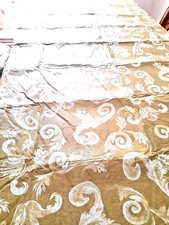 Plastic/Paper table cloths oblong 130x170cm Gold colour Good Condition used once