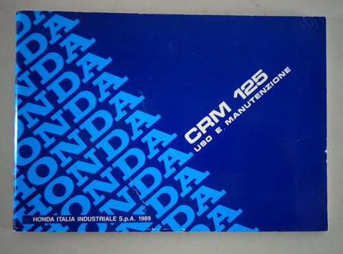 Use and maintenance honda - use,