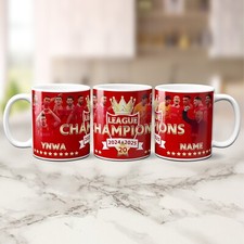 Liverpool League Champions Mug Winners 2025 20th Personalised Football LIVCHA3