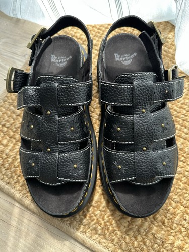 Marten sandal black leather - marten,