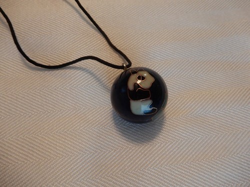 Chinese cloisonne panda - chinese,