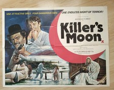 Original UK Quad Movie Poster Killers Moon 1978