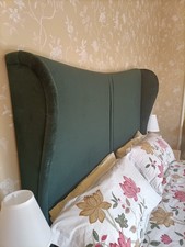 Hypnos TALL WIDE WINGED ALICE HEADBOARD KING 5ft in Tourmaline Green RRP £1985