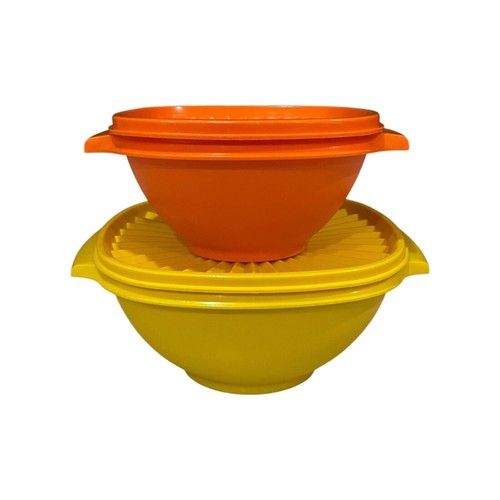 Vintage tupperware bowls - vintage, w/