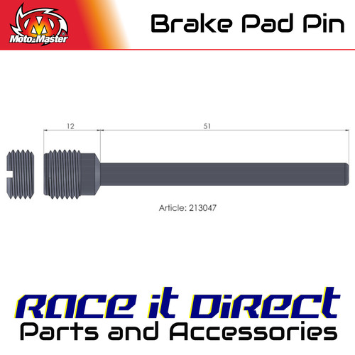 Brake pad pin - for, z
