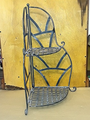 Vintage wrought iron tier - wrought,