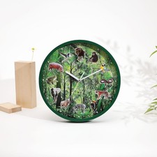 Animal Sound Wall Clock Quartz Movement Decorative Clock, Multipurpose 30cm