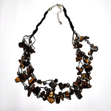 Avon Tiger Eye Silver Bead