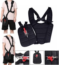 Double Shoulder Strimmer Harness Strap Padded Belt for Lawn Brush Cutter Trimmer