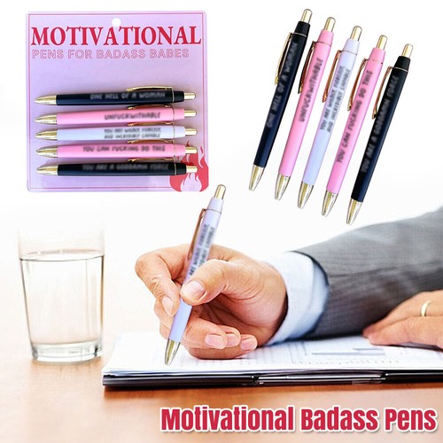 Motivational badass pen set - badass,