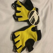 Tenn Cycling Gloves Black Yellow Used 