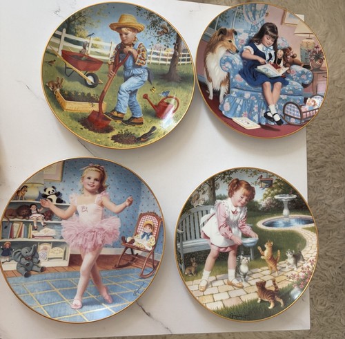 Danbury mint children - x4, "children