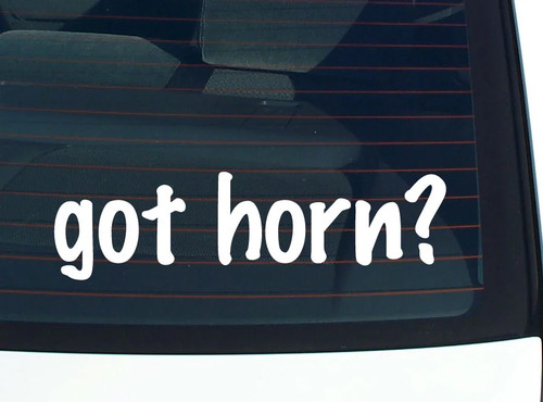 Got horn funny vinyl car - vinyl,
