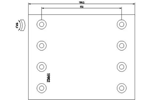 Brake shoe set 1990210 textar - brake,