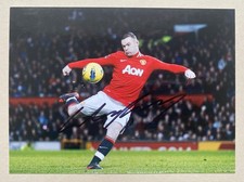 Wayne Rooney Manchester United Football  Autographed Signed Photo + COA
