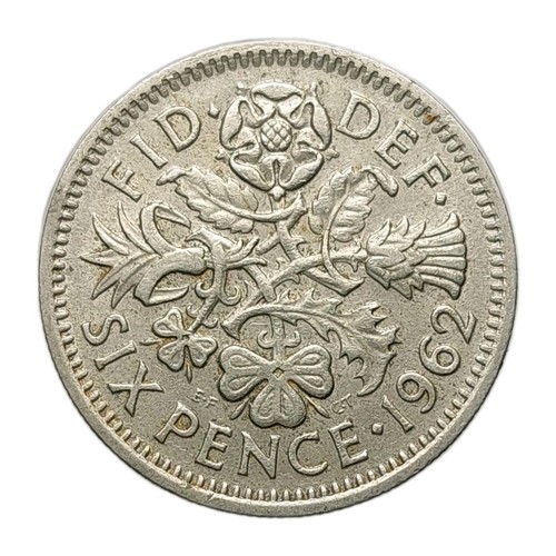 1962 great britain coin - 6d, –