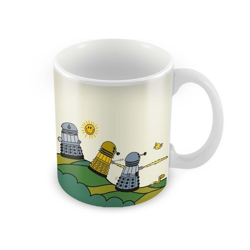 Men porcelain mug dalek - men,