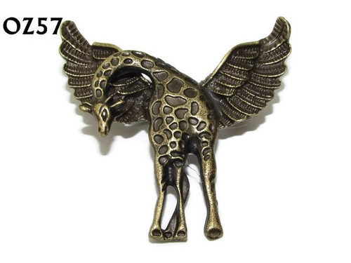 Steampunk brooch badge pin - brooch,