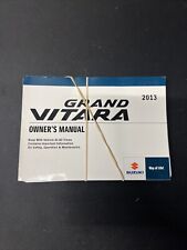 2013 Suzuki Grand Vitara Owners Manual ( NO BINDING) (SEE PHOTOS)