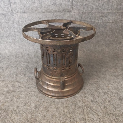 Silver plate spirit burner - silver,