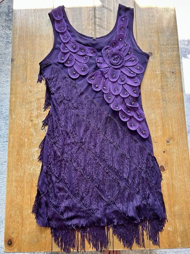 Purple 1920s style flapper - purple,