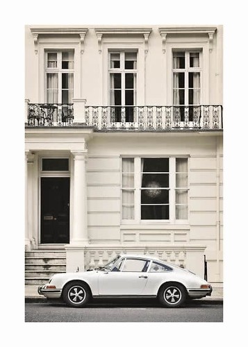 Porsche the city poster - in,