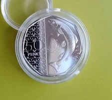 2026 Salmon 50p Coin PROOF