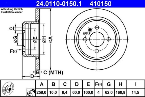 Brand new brake disc for - brand,