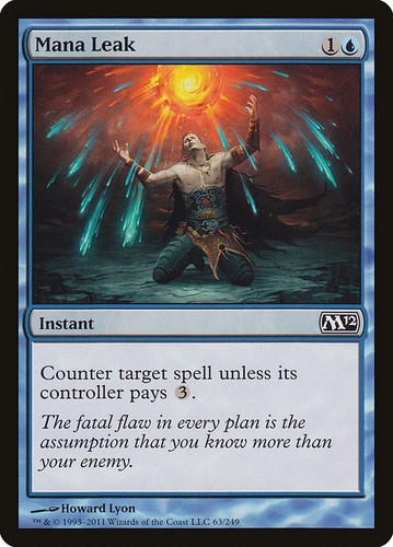 Mtg mana leak nm - [mtg], (m12)