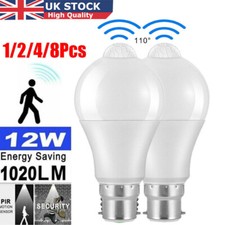 B22 PIR Motion Sensor LED Lamps Bulb Globe Auto ON/OFF Energy Saving Light