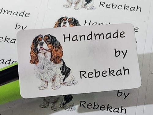 260 handmade labels dog - 260,