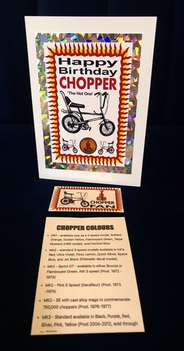 Raleigh chopper birthday - birthday, card