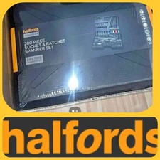 £220 Cash KT9 Chessington Collect Halfords Advanced 200 Piece Chrome Socket set 