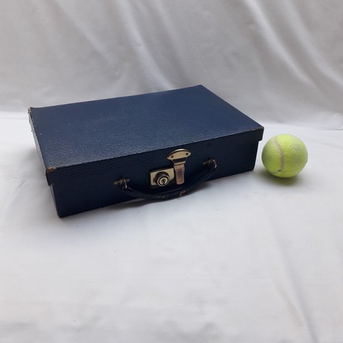 Vintage small blue faux