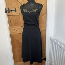 Vintage 70s Black Strappy