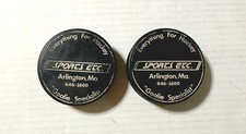 2 Vintage Ice Hockey Pucks