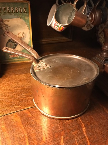 Antique copper saucepan - copper, &
